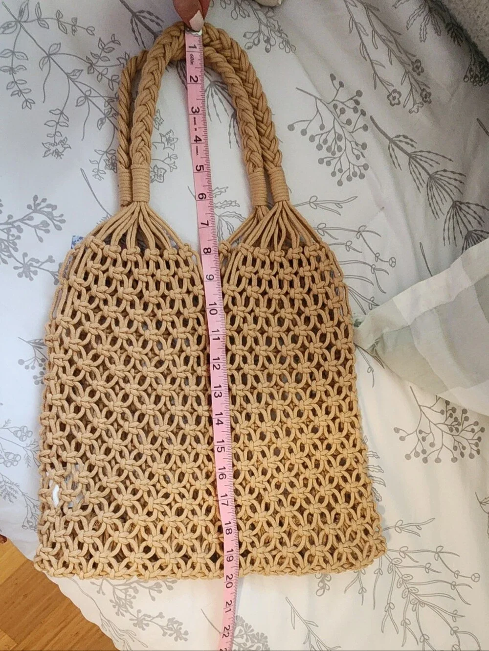Woven Boho Tote Bag - Picture 9 of 11